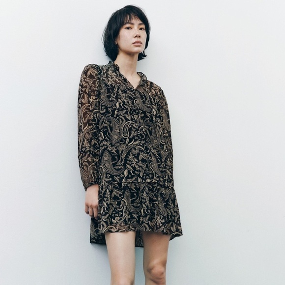Zara Dresses & Skirts - Zara PRINTED SHORT DRESS